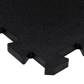 Rubbertegels 9 st 16 mm 30x30 cm zwart 6