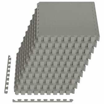 Vloermatten 50 pcs Grijs 18 m&amp;sup2; EVA Schuim 2