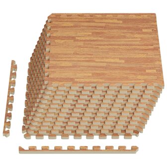 Vloermatten 12 pcs Hout 4,32 m&amp;sup2; EVA Schuim 2