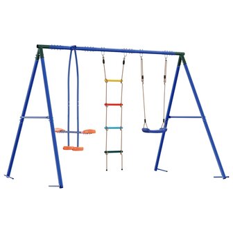 Buiten Schommelset Meerkleurig 263 x 185 x 185 cm Staal en PE 2