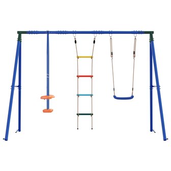 Buiten Schommelset Meerkleurig 263 x 185 x 185 cm Staal en PE 4