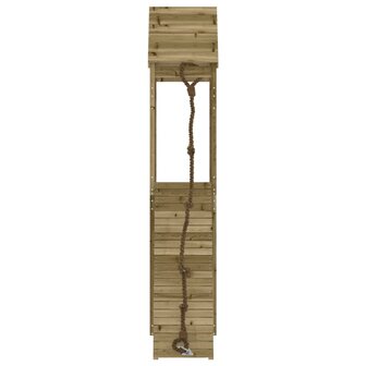 Speelhuis met klimwand ge&amp;iuml;mpregneerd grenenhout 4