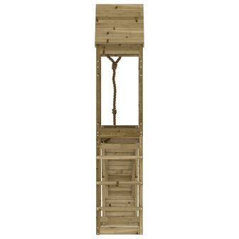 Speelhuis met klimwand ge&amp;iuml;mpregneerd grenenhout 5
