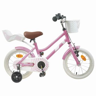 Kinderfiets 12 Inch voor 2-4 jaar oud Lichtroze 1