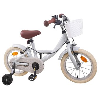 Kinderfiets 12 Inch voor 2-4 jaar oud Lichtgrijs 2