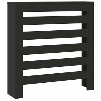Radiatorombouw 78x20x82 cm bewerkt hout zwart 2