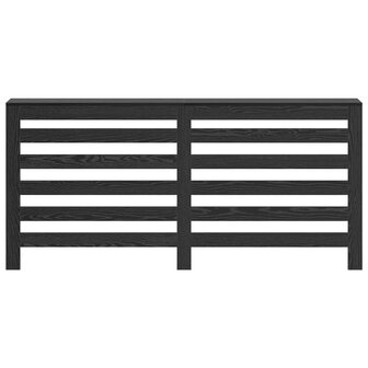 Radiatorafdekking Zwart Eiken 175 x 20 x 82 cm Bewerkt hout 4