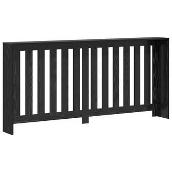Radiatorafdekking Zwart Eiken 175 x 20 x 82 cm Bewerkt hout 6