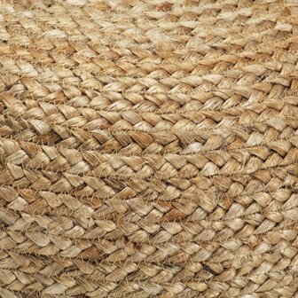 Poef handgemaakt 45x30 cm jute 3