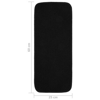 Trapmatten 15 st anti-slip rechthoekig 60x25 cm zwart 6