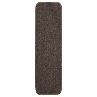 Trapmatten 15 st anti-slip rechthoekig 75x20 cm bruin 2