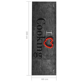 Keukenmat wasbaar Cooking 60x300 cm 5