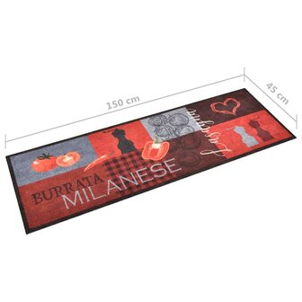 Keukenmat wasbaar Tomatoes 45x150 cm 5