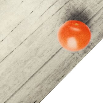 Keukenmat wasbaar tomatenprint 45x150 cm fluweel 3