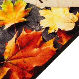 Keukenmat wasbaar herfstprint 45x150 cm fluweel 3