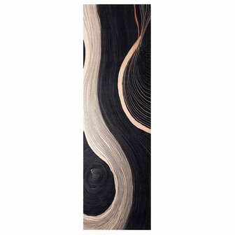 Keukenmat Zwart 150 x 45 cm Fluweel 2