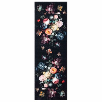 Keukenmat Zwart 180 x 60 cm Fluweel 2