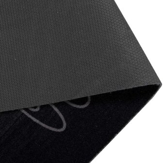 Keukenmat Bestek Zwart 150 x 45 cm Fluweel 4