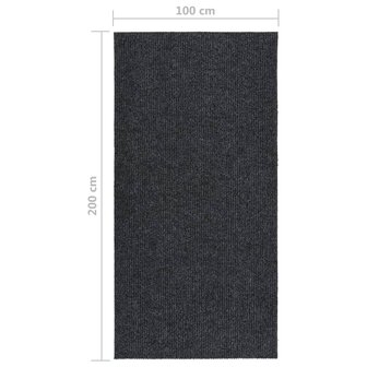 Droogloopmat 100x200 cm antracietkleurig 6