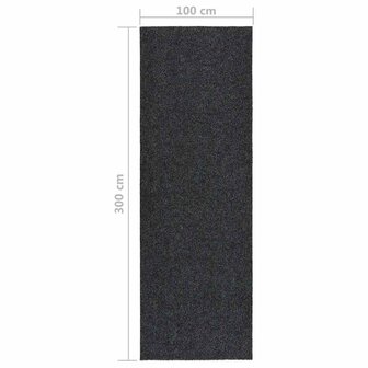 Droogloopmat 100x300 cm antracietkleurig 6