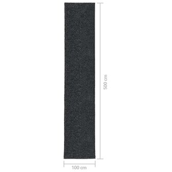 Droogloopmat 100x500 cm antracietkleurig 7