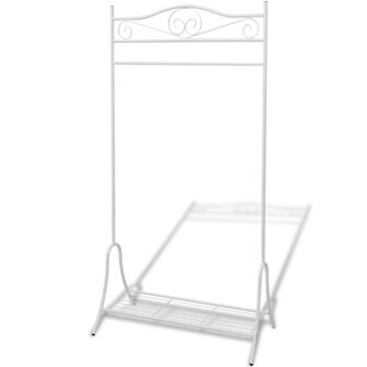 Kledingrek staal wit 1