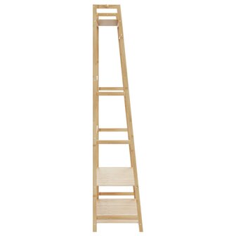 Kledingrek met schappen 110x40x180 cm bamboe 4