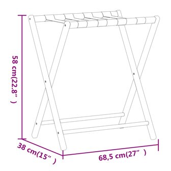 Bagagerek 68,5x38x58 cm bamboe 7