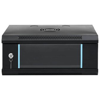 Netwerkkast wandgemonteerd 4U 19&amp;quot; IP20 53x40x21 cm 3