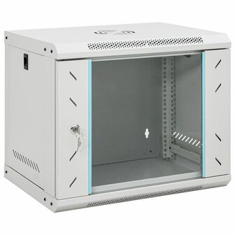 Netwerkkast wandgemonteerd 9U 19&amp;quot; IP20 53x40x45 cm 1