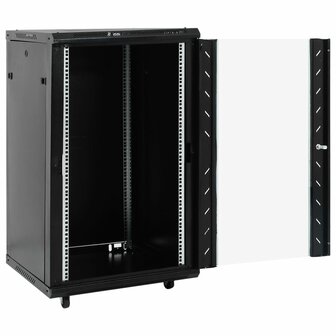 Netwerkkast met draaiwieltjes 18U 19&amp;quot; IP20 60x60x100 cm 2