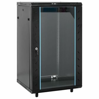 Netwerkkast 18U 19&amp;quot; IP20 60x60x100 cm zwart 1