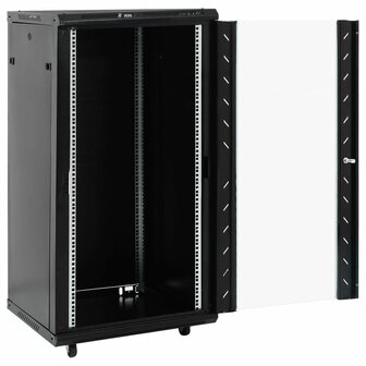 Netwerkkast 22U 19&amp;quot; IP20 60x60x120 cm zwart 2