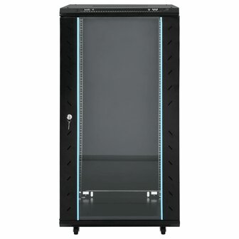 Netwerkkast 22U 19&amp;quot; IP20 60x60x120 cm zwart 3