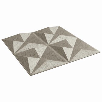 Wandpanelen 48 pcs Origami beton 50 x 50 cm XPS Schuim 1
