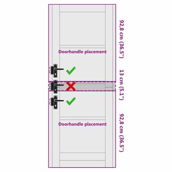 Binnendeur Wit 73,5 x 198,5 cm Multiplex 9