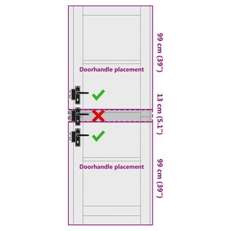 Binnendeur Wit 73,5 x 211 cm Multiplex 9