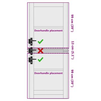 Binnendeur Wit 83 x 211 cm Multiplex 9