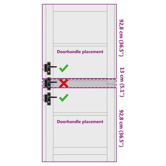 Binnendeur Wit 86 x 198,5 cm Multiplex 9