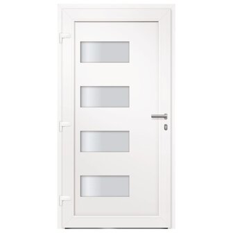 Voordeur 110x210 cm aluminium en PVC antraciet 5