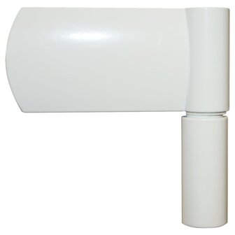 Voordeur 100x200 cm aluminium en PVC wit 7