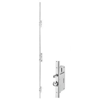Voordeur 100x210 cm aluminium en PVC wit 7