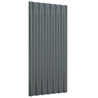 Dakpanelen 12 st 80x36 cm gegalvaniseerd staal antracietkleurig 3