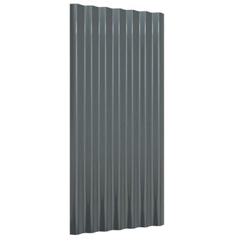 Dakpanelen 36 st 80x36 cm gegalvaniseerd staal antracietkleurig 3