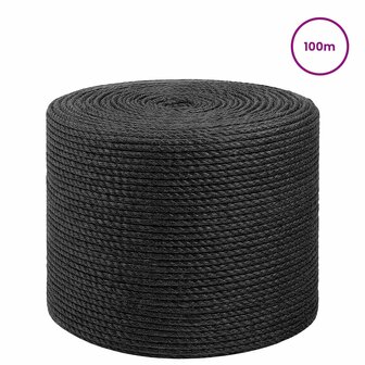 Jute Touw 2 pcs 2 Zwart 100% Tossa jute 2