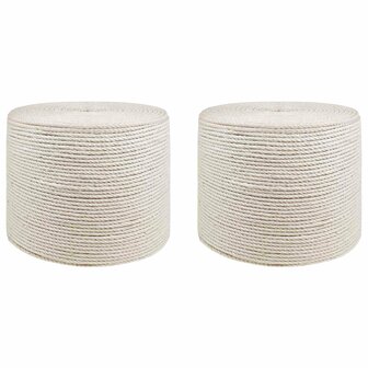 Jute Touw 2 pcs 2 Wit 100% Tossa jute 1