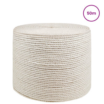 Jute Touw 4 Wit 100% Tossa jute 2