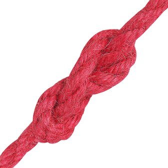 Jute Touw Rood 100% Tossa jute 3