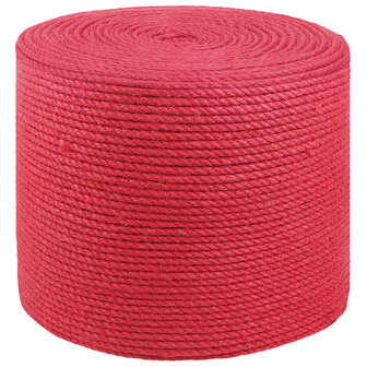 Jute Touw Rood 100% Tossa jute 1