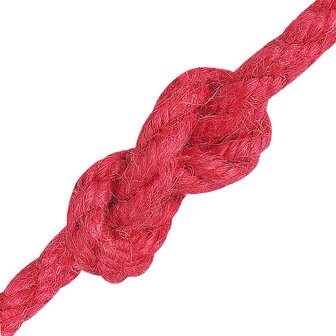 Jute Touw Rood 100% Tossa jute 3